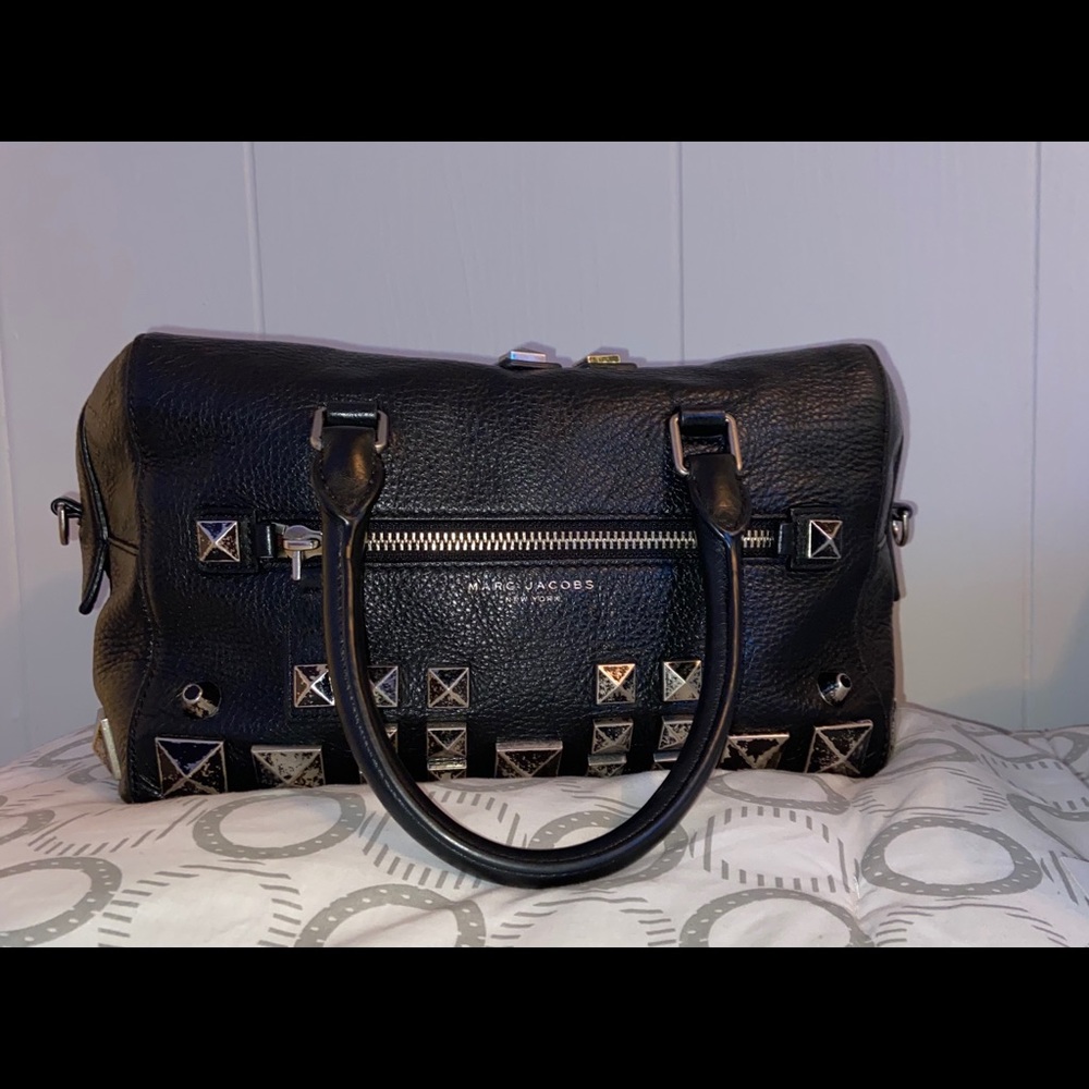 Marc Jacobs Recruit Chipped Stud Leather Bauletto
